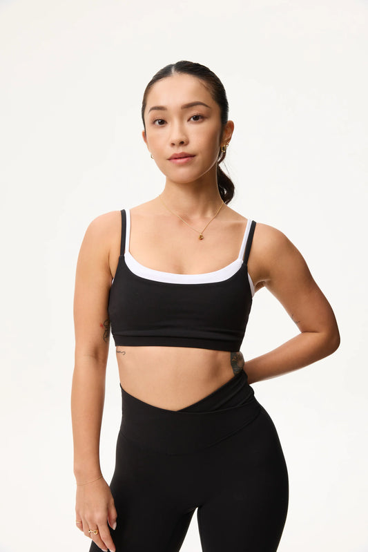 [AA x Eugena] Double Up Bra in Black Sesame 2x Pack